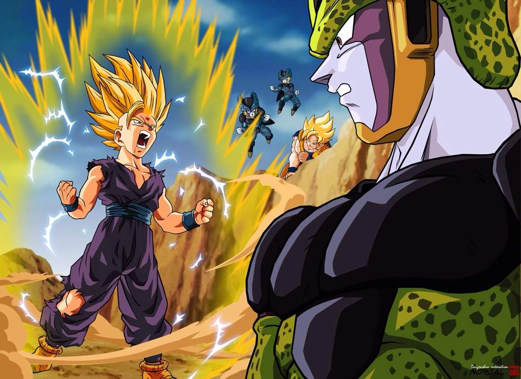 Image result for dragon ball z fight scene